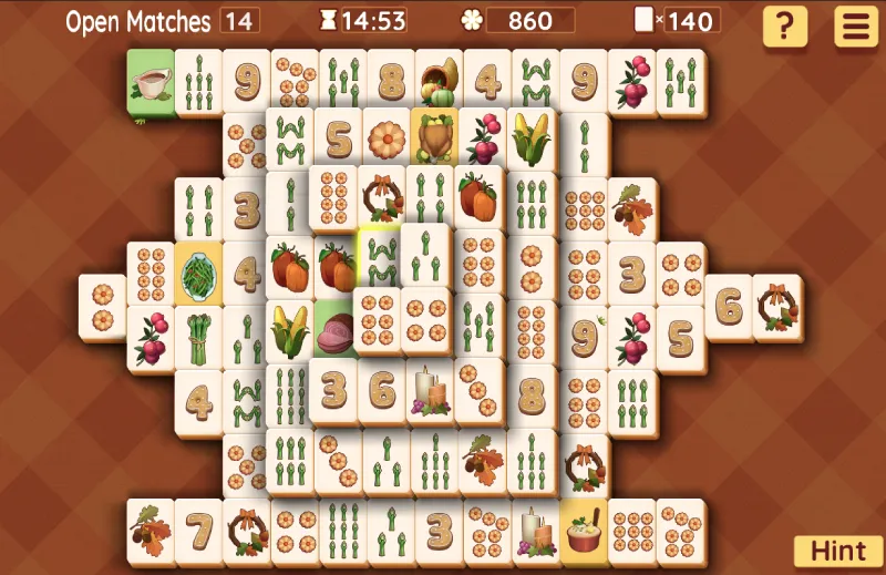 Rezension 595 - Thanksgiving Mahjong