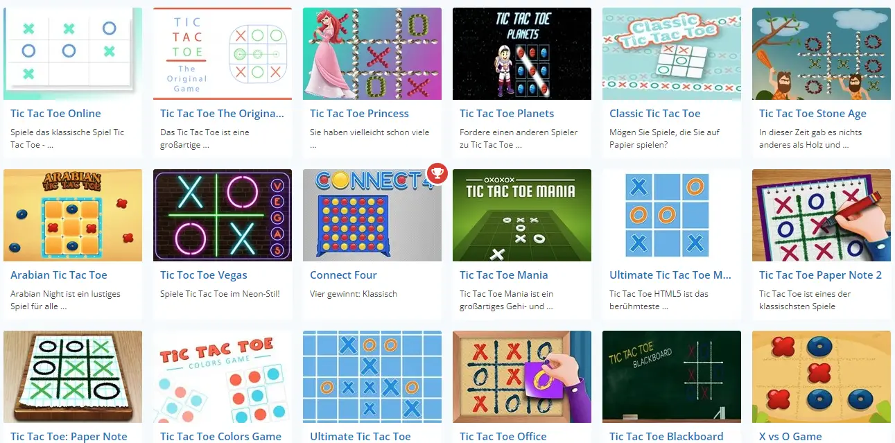 Review 1 - Tic Tac Toe Spiele