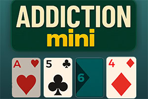 Genieße eine kleine Variante von Addiction Solitaire mit einer schnellen und strategischen Herausfor