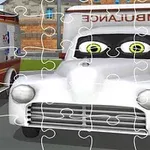 Ambulance Trucks Jigsaw ist ein Puzzle-Spiel mit Krankenwagen