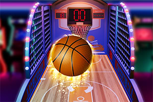 Wirf schnell, sammle Punkte und schlage die Zeit in Basketball Arcade