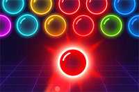 Bubble Shooter Neon bringt leuchtende Neonfarben und packende Blasen-Action!
