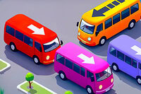 Mach mit und benutze Logik, um Busse vom Parkplatz zu befreien