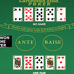 Caribbean Stud Poker Spiele schnelles Poker gegen das Haus!