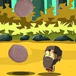 Beim Spiel Caveman Adventures sind schon eher hüpfende Felsbrocken!