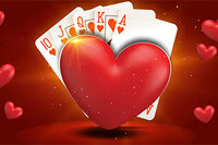 Spiele klassisches Hearts gegen KI