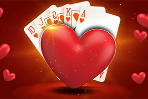 Spiele klassisches Hearts gegen KI