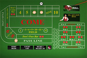 Würfle im 3D Craps!