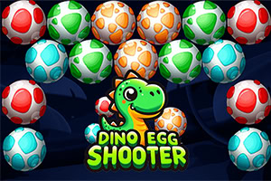 Dino Egg Shooter ist ein unterhaltsames Spiel, das in einer farbenfrohen prähistorischen Welt spielt