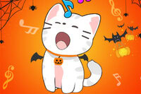 Tauchen Sie ein in die bezaubernde Welt von Duet Cats Halloween Cat Music