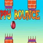 Steuern Sie die Bewegungen des Balls im Spiel Flappy Bounce