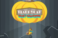 Flappy Cat: Crazy Halloween ist ein Spiel mit einem Hauch von Horrorthema