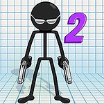 In Gun Fu bist du ein Strichmännchen, von Gegnern aus allen Richtungen umzingelt