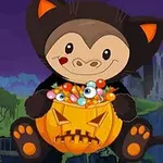 Halloween Monkey Jumper ist ein brillantes Spiel, das Affenspiele, Halloween-Spiele und Sprungspiele kombiniert