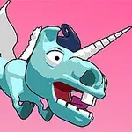 Mad Mad Unicorn ist ein Spiel über ein fieses fliegendes Einhorn, das auf Blut aus ist!