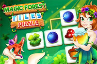 Ein magischer Wald voller Geheimnisse erwartet dich in Magic Forest Tiles Puzzle