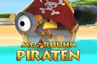 Diesmal haben sich die Hühner auf eine Insel als Piraten versteckt