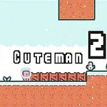 In dem Spiel, das die 2. Serie des Pink Cuteman-Spiels ist, werden Sie von Feinden und fliegenden Fledermäusen begrüßt