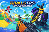 Rivals FPS: Online Shooter ist ein schnelles blockiges Schießspiel mit Online