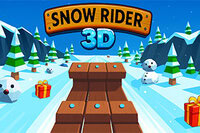 Sieh, wie weit du in Snow Rider 3D auf eisigen Hängen kommst, die schnell,