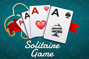 Ein klassisches Golf-Solitaire-Kartenspiel