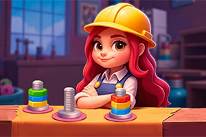Sort Works: Nuts & Order Mach dich bereit, alle unterschiedlichen Muttern in diesem Matching-Game zu sortieren!