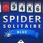 Schau, wie schnell du alle Karten in Spider Solitaire Blue kombinieren kannst