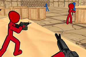 Genieße dieses wunderbare FPS, bei dem du einen mutigen Stickman steuern kannst!