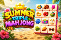 Kombiniere sommerliche Mahjong Drillinge