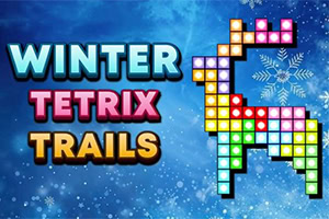 Winter Tetrix Trails ist ein gemütliches Formpuzzle in einer verschneiten Winterwelt