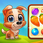 Begleite Oscar, den cleveren Hofhund, in Yummy Tales 3 – dem lustigen und süchtig machenden 3-Gewinnt-Puzzlespiel!